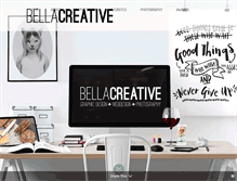 Tablet Screenshot of bellacreative.co.nz